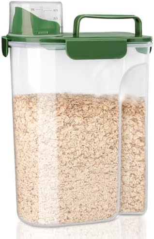 Komzon Rice Container, Airtight Rice Storage Container 10lb, Cereal Containers Storage, BPA Free Food Dispenser with Pouring Spout Handle for Flour Pasta Grain, Pet Dog Cat Bird Food Storage Container