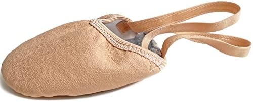 DANCEYOU Lyrical Shoes Half Sole Authentic Leather Pirouette Dance Turners