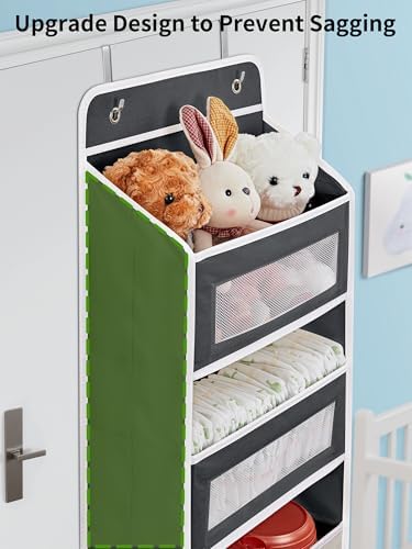 JARLINK Over the Door Organizer for Pantry, Bathroom, 5 Shelf Black, 2 Pack