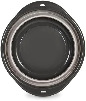 Glad Large Mixing Bowl Collapsible - 5.5L | Foldable Plastic & Rubber Container with Handles for Baking | Dishwasher Safe Kitchen Supplies and RV Essentials (Pack of 12)