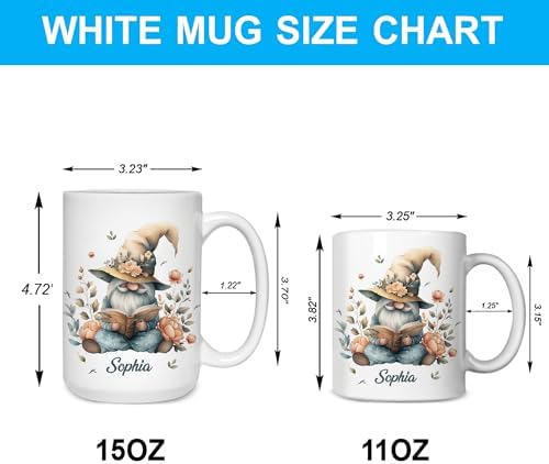 Hyturtle Autumn Gnome Coffee Mug 11oz – Autumn Gnome Mug Gifts For Women, Fall Cups, Cute Autumn Coffee Mug For Thanksgiving & Farmhouse Decor