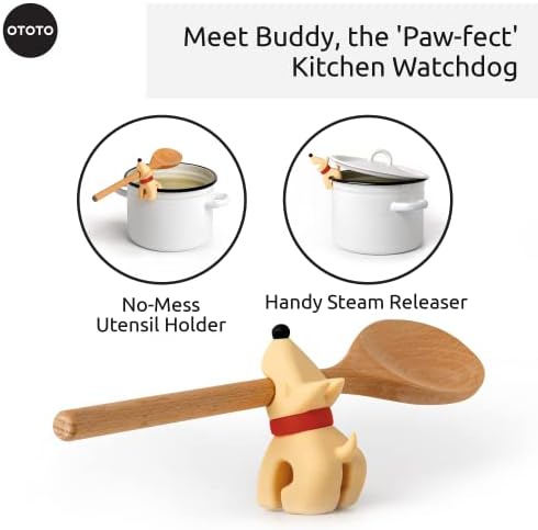 Funny Spoon Holder by OTOTO - Spoon Rest for Stove Top - Cooking Gadgets, Cooking Gifts, Cool Kitchen Gadgets, Cool Gifts, Cute Kitchen Accessories