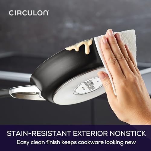 Circulon Symmetry Hard Anodized Nonstick Frying Pan, Induction Cookware