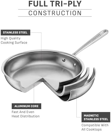 T-fal Pro Tri-Ply Stainless Steel 10-Piece Induction Cookware Set