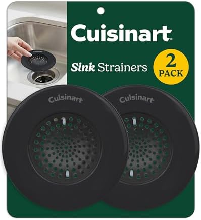 Cuisinart Stainless Steel Kitchen Sink Drain Strainer, 2-Pack, 4.35"