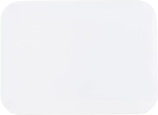 Plasticpro Plastic Serving Trays - Rectangle White Serving Platters 8''X11'' Disposable Party DishPack of 4