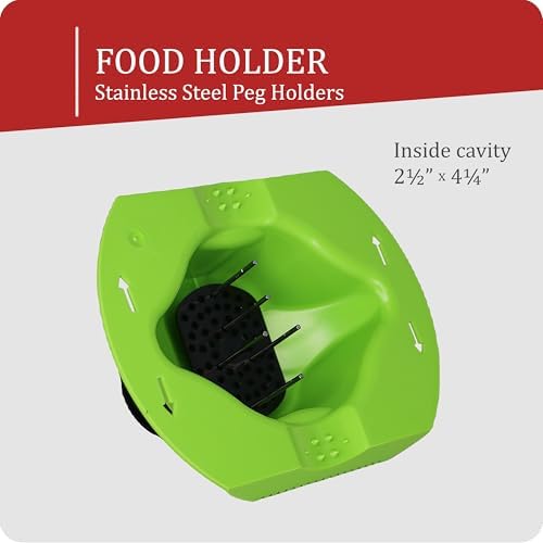 Borner by Reston Lloyd Food Safety Holder for Mandoline Slicers, Cutters & Graters, Protective Finger Guard for Safe Slicing & Grating, Made in Germany, Green