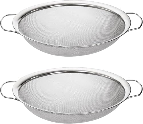 Fine Mesh Paint Strainer 60 Mesh Stainless Steel Paint Filter Emulsion Honey Funnel Filter Cover Fits 5 Gallon Paint Bucket Filter Tool Insert Strains (2 pcs)