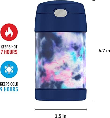 THERMOS FUNTAINER Food Jar with Spoon, 16oz, Tie Dye