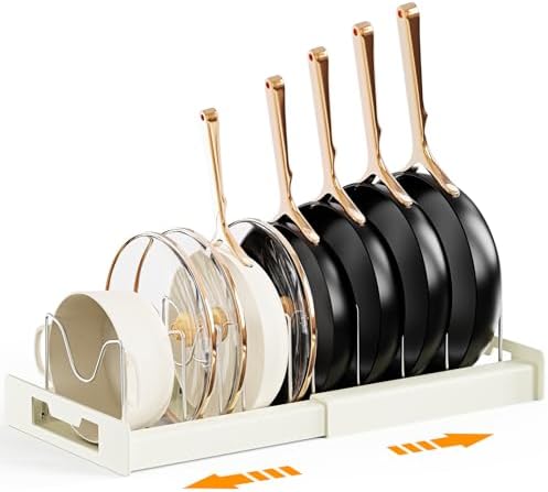 Dayacoco Pots and Pans Organizer Under Cabinet with 10Compartments