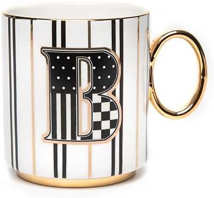 MACKENZIE-CHILDS My Mug, Decorative Ceramic Coffee Mug with Handle, B