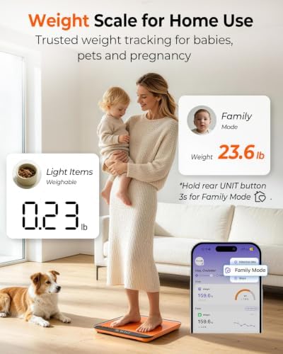 Ovutek 500lb Digital Bathroom Scale with Body Weight Trends App