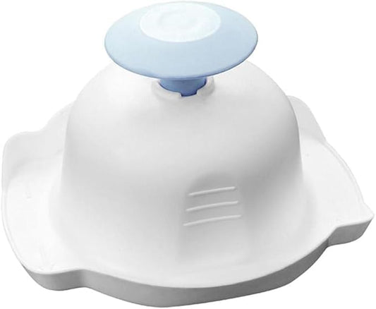 Blue Food Safety Holder for Mandolin or Grater, Finger Anti-Cut Protectors for Vegetable Graters and Peelers, Food Slicer Cutter Finger Guard, Mandolines