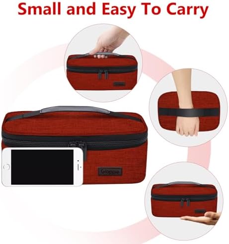 Gloppie Small Lunch Bag, Insulated Lunch Box for Adults & Kids, Wine