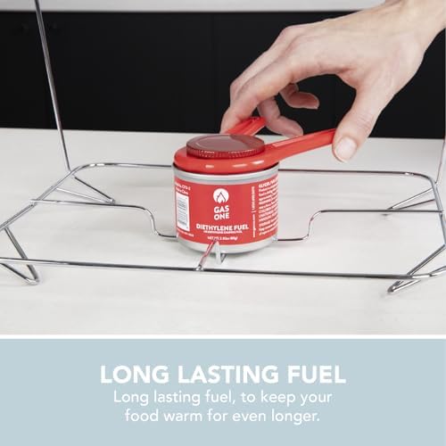 Alpha Living 12-Pack Disposable Chafing Dish Buffet Set with Fuel Cans