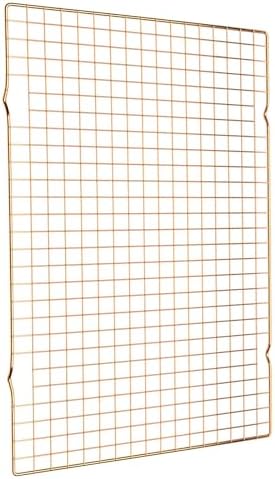Briout Cooling Rack for Cooking and Baking, 16" x 10" Wire Rack, Gold