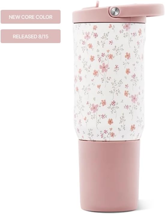 HydroJug Sport 20 oz Insulated Stainless Steel Water Bottle, Magnolia