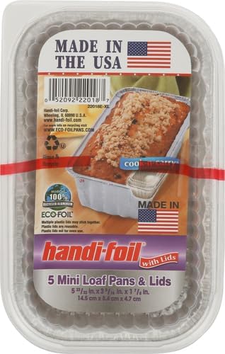 Handi Foil with Lids, Cook-n-carry - 5 count Silver