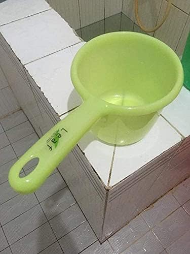 JapanBargain 3040, Japanese Plastic Water Ladle Bath Ladle Dipper Green Color, Made in Japan (1, Green)