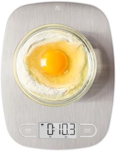 Greater Goods Food Scale, Slim & Compact, 1g Precision (Stainless Steel)