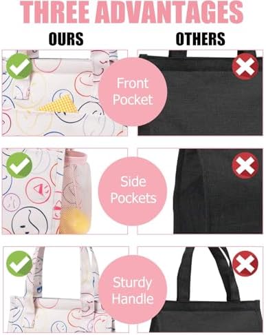 6.75L Small Insulated Lunch Bag, Reusable Cooler Tote Thermal Snack Bag