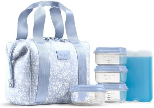 Fit & Fresh Remi Neoprene Lunch Bag for Women w/Ice Pack & Containers