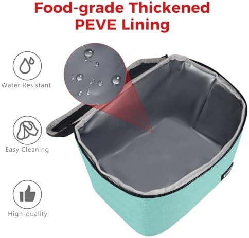 Gloppie Lunch Bag, Insulated Lunch Box for Adults & Kids, Green-M