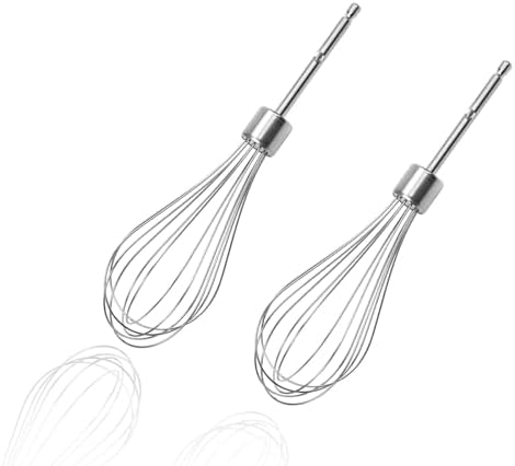 2 Pcs Hand Mixer Attachments Beaters, Hand Mixer Beaters Attachments for Kitchen Stainless Steel Replacement Parts for Hamilton Beach 62682RZ 62692 62695V 64699 Mixer (Oval Silver)