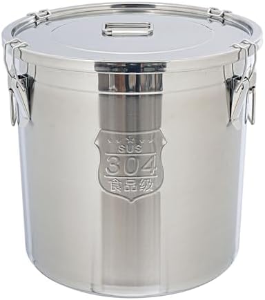DYNAMI 12.7Gal 304 Stainless Steel Rice Storage Container 40-90Lbs