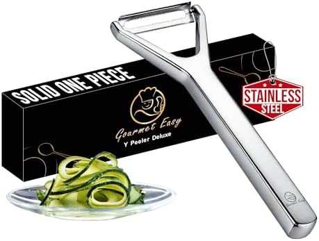 Gourmet Easy Vegetable Peeler, Ultra Sharp Blade, Stainless Steel Y Peeler