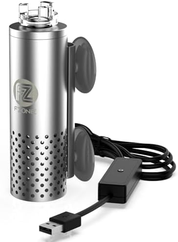FZONE Aquarium Surface Skimmer with 4-Speed Controller for Planted Tanks