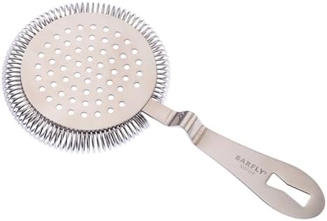 Barfly Deluxe Antique Hawthorne Spring Strainer, Stainless Steel