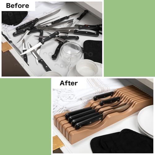 Shenzhen Knives Plastic In-Drawer Knife Block – 11 Slot, 10-12 Knives