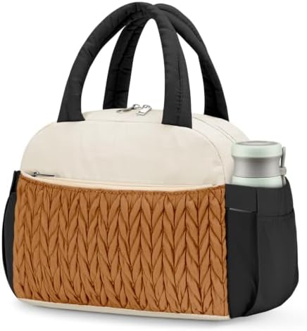 Coobiiya Lunch Box Lunch Bag for Women Men,Reusable Cute Lunch Pail bag,Leakproof,Insulated LunchBox Tote Compact 10L, Cooler Lunch Container for Work Travel Office