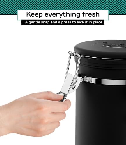 Coffee Gator Coffee Canister, 22oz Airtight Stainless Steel Container