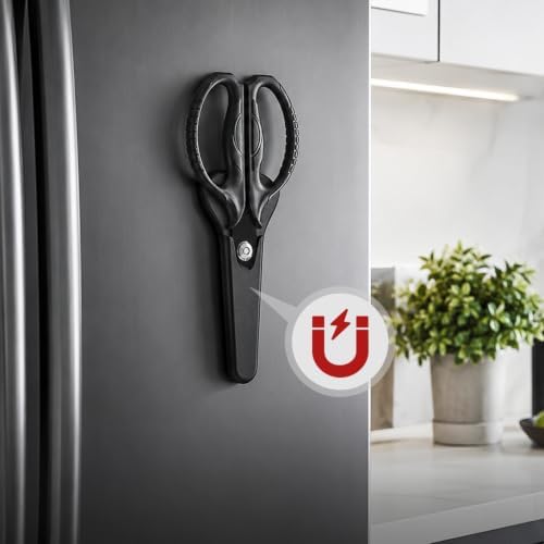 EMOJOY Titanium Kitchen Scissors, Japanese 5Cr15MoV Steel, Detachable