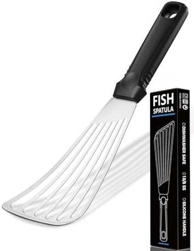 12.5-in Fish Spatula, 18/8 Stainless Steel Flexible Thin Edge Turner