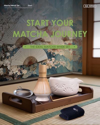Matcha Whisk Set, Matcha Set Includes Bamboo Whisk, Ceramic Bowl