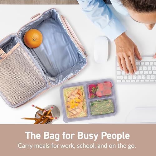 Bentgo Deluxe Insulated Lunch Bag with Adjustable Strap & Outer Pocket