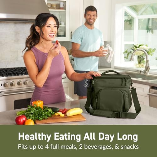 Bentgo Prep Deluxe Insulated Meal Prep Lunch Bag for Adults, Holds 5 Meals