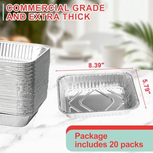 20 Pack Drip Pans Liners for Most Monument Grills 24367 13762 Accessories