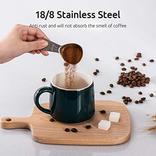U-Taste 18/8 Stainless Steel Coffee Scoop: 2 Tbsp Scoop Metal Measure Spoon