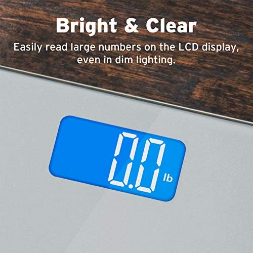 Etekcity Digital Bathroom Scale for Body Weight, Tempered Glass, 400 lbs