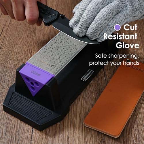 3-Sided 400/1000/8000 Grit Diamond Sharpening Whetstone Kit