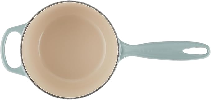 Le Creuset Enameled Cast Iron Signature Saucepan, 1.75 qt., Sea Salt
