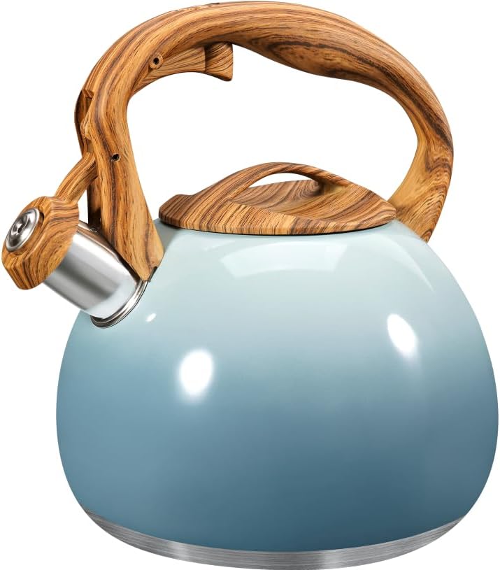 GGC Whistling Tea Kettle for Stove Top, 3.2QT/3L Stainless Steel Tea Kettle