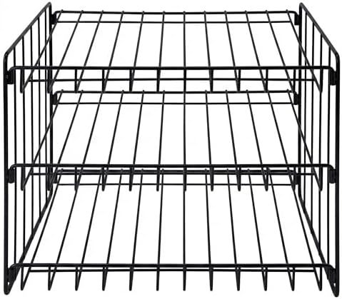 Kitchen Details 3 Tier Can Storage Organizer Rack in Black