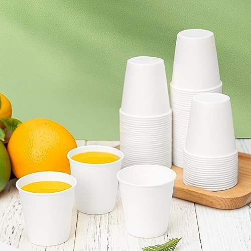 RACETOP 3 oz Bathroom Paper Cups, 200 Pack, Disposable Mouthwash Cups