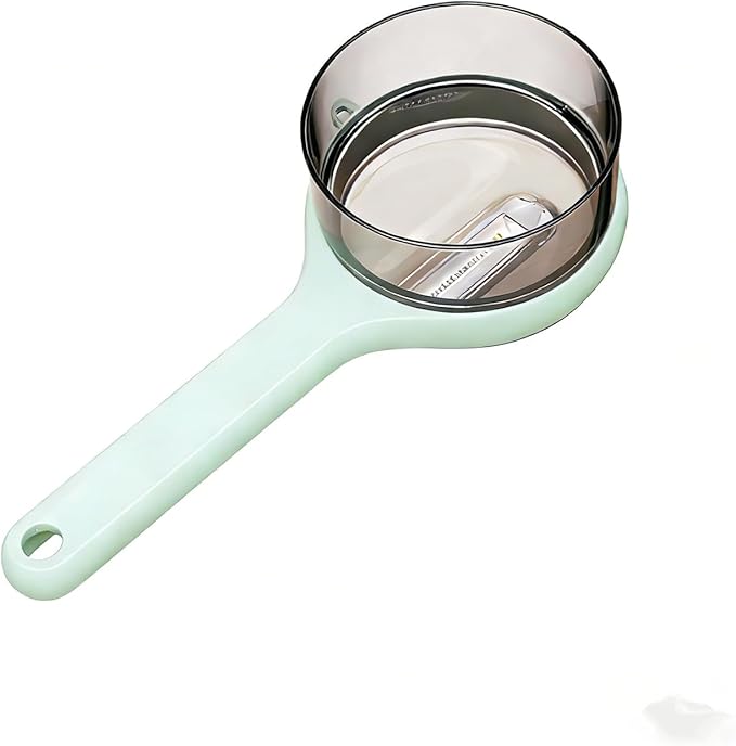 Fruit and Vegetable Peeler with Storage Box,Peeler with Container, Vegetable Peeler with Catcher, Easy to Clean Double-Sided Stainless Steel Multi-Function Peelers for Home Kitchen, Veggie (Green)