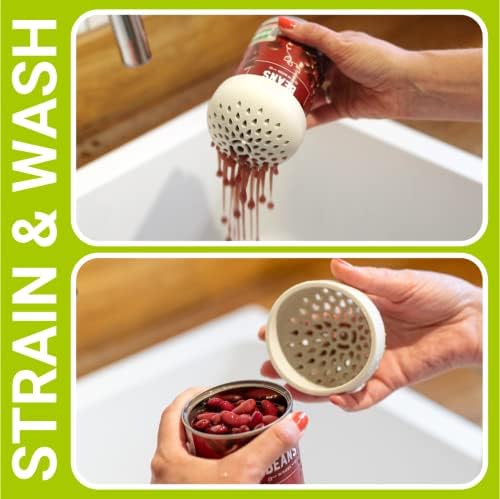 Can Strainer for Canned Goods - Set of 3 Space Saving Colanders